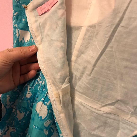Lilly Pulitzer blue she’s a fox Ollie dress size 14 - Picture 5 of 10